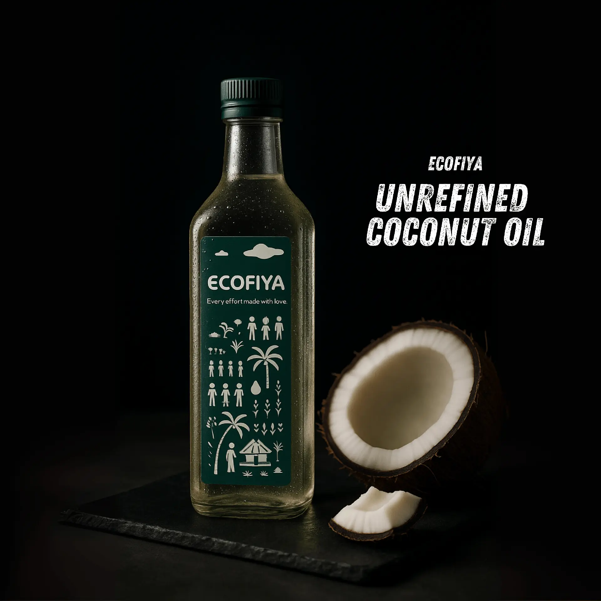 Unrefined Cold-Pressed Coconut Oil | Ecofiya